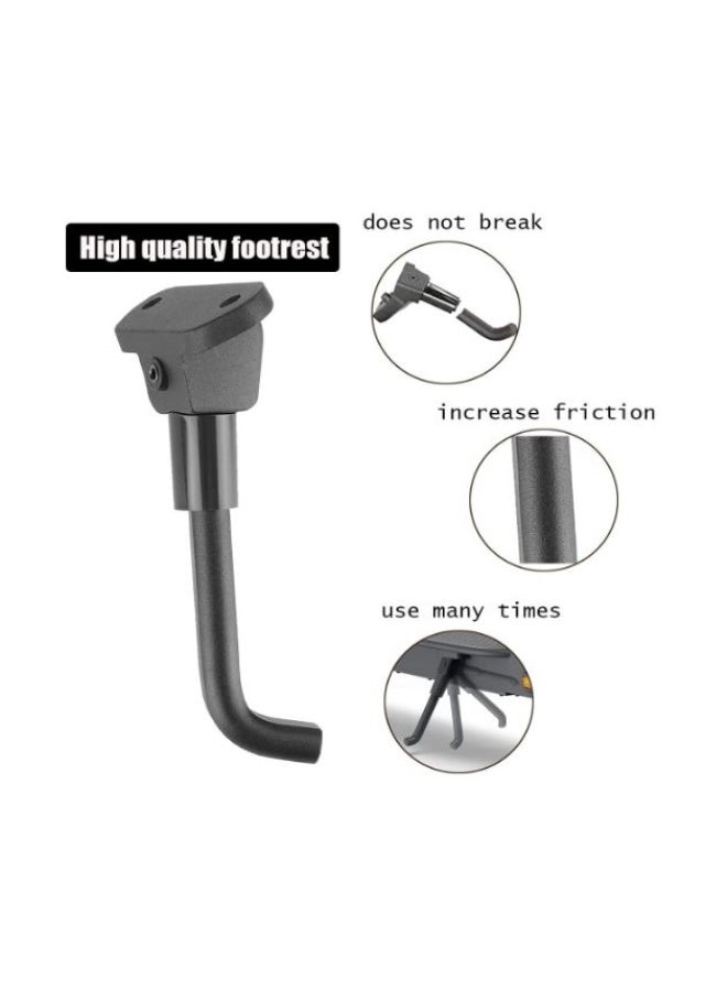Scooter Stand Kickstand For M365 /Pro/Pro 2 /1S /Scooter 3/Scooter 4 pro Electric Scooter Parts Scooter Kickstand Foot Support Bracket Side Kickstand Scooter Replacement Parts (Black Alloy) - Image 3